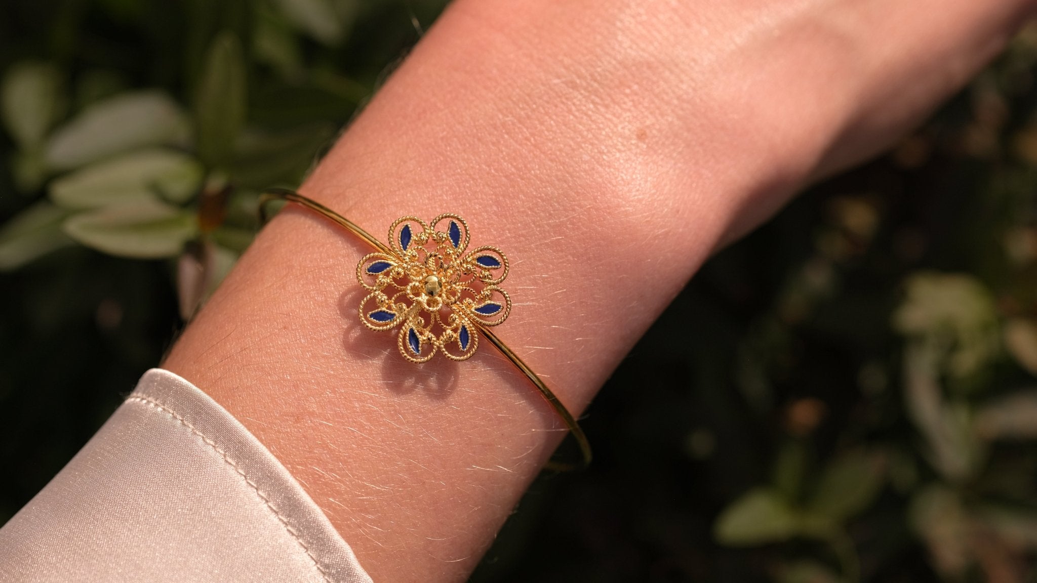 Filigraan armband met bloem - Dona Aurora
