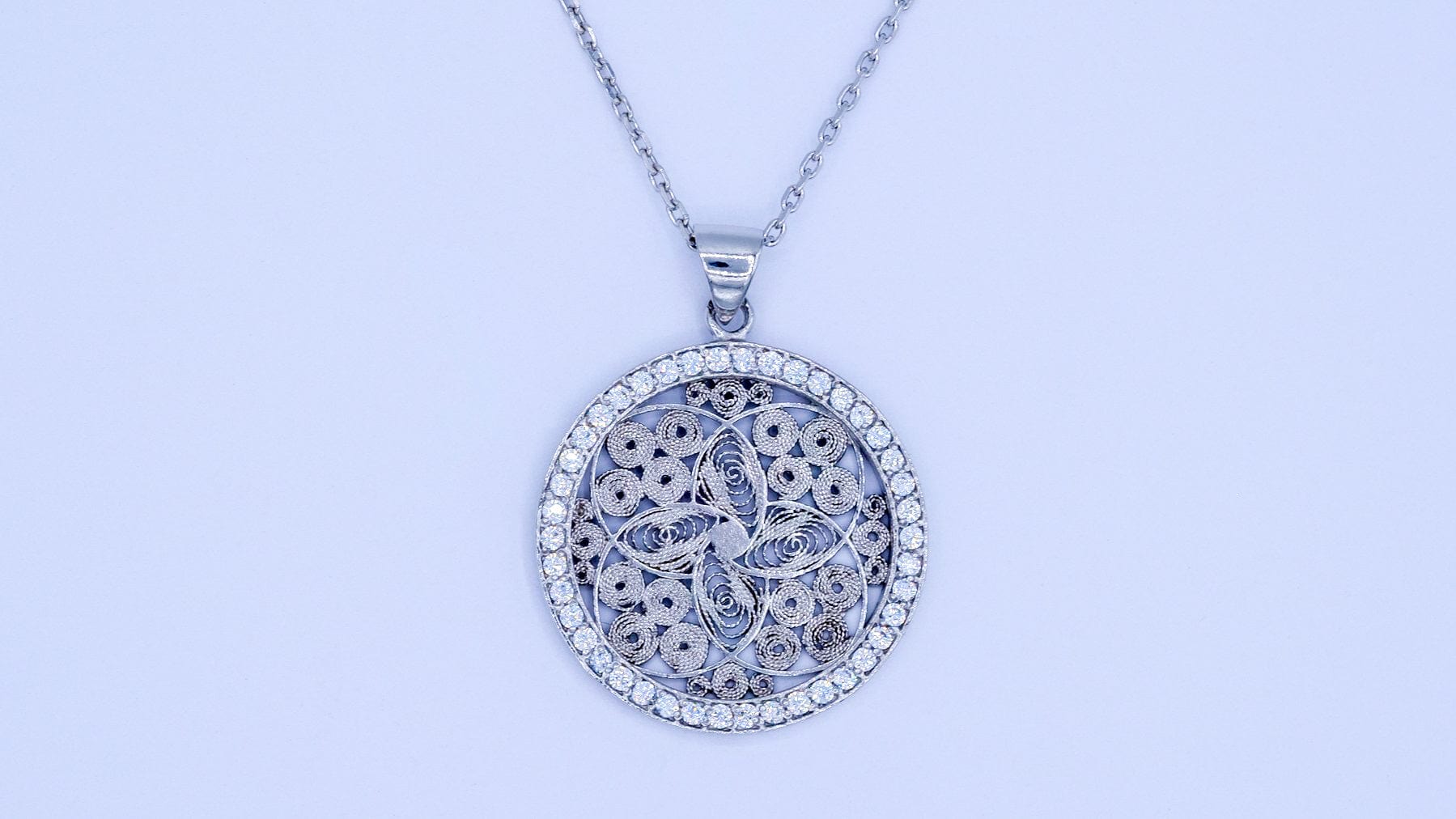 Dreamcatcher ketting met zirkonia's Nana