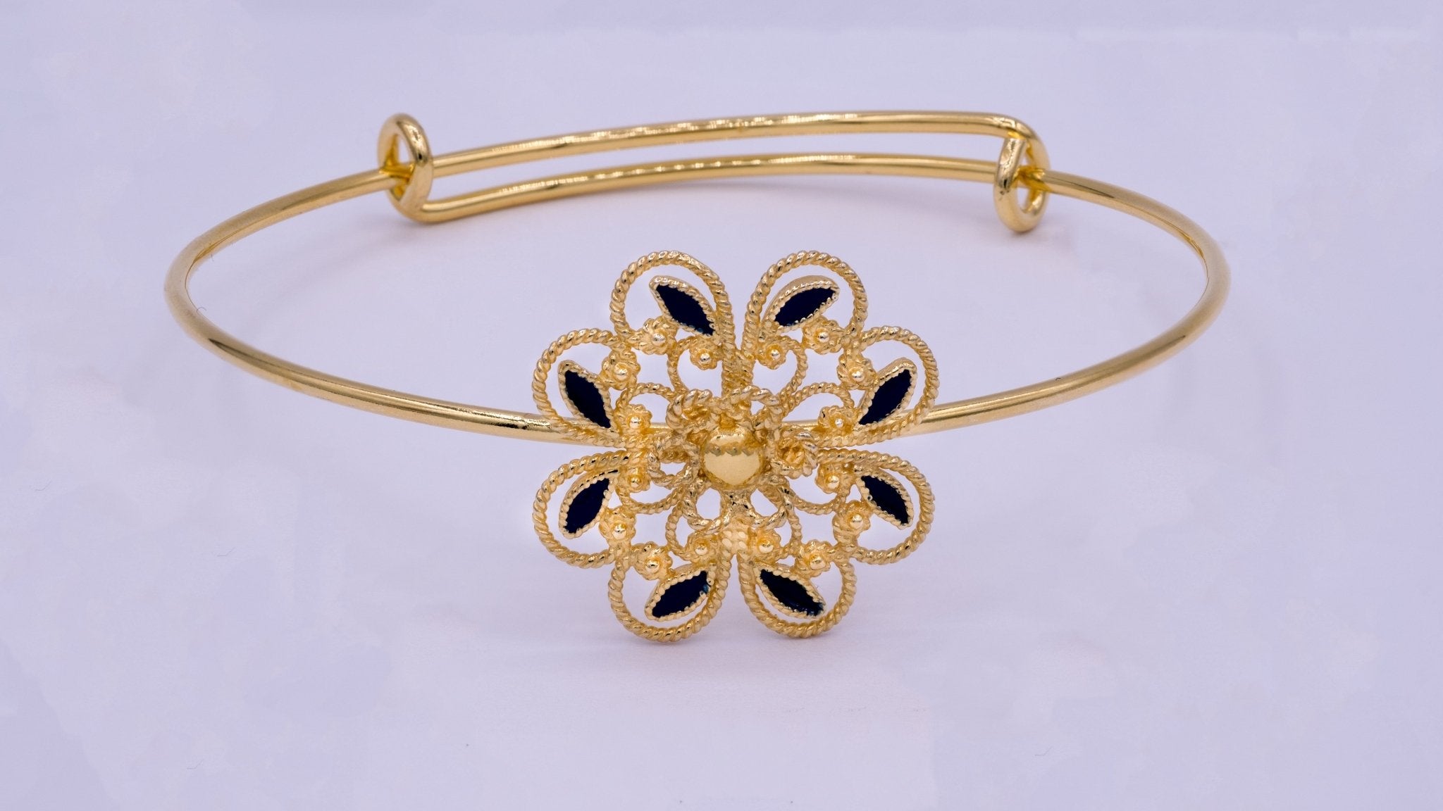 Filigraan armband met bloem - Dona Aurora