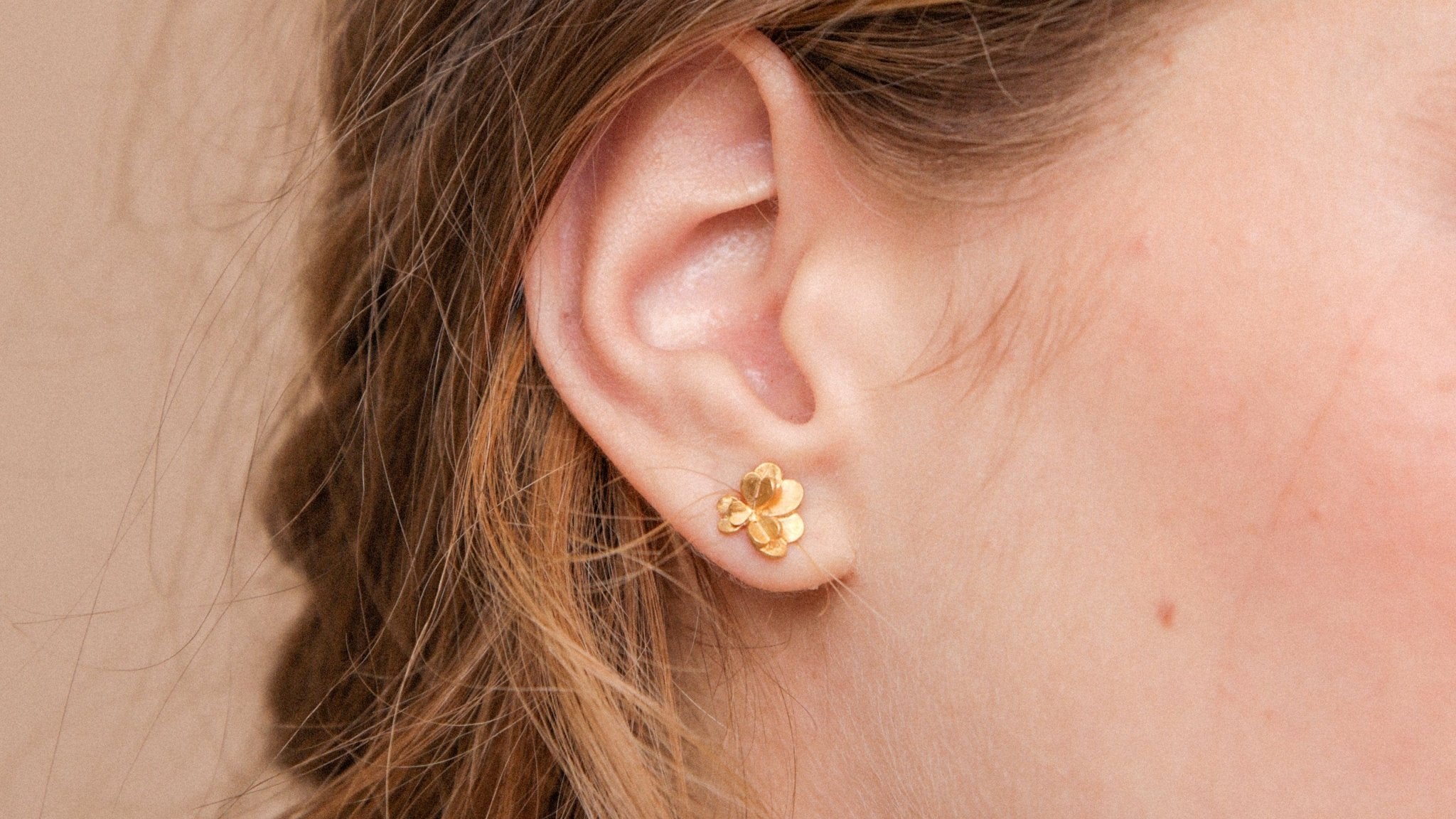 Flower hearts oorbellen - Dona Aurora