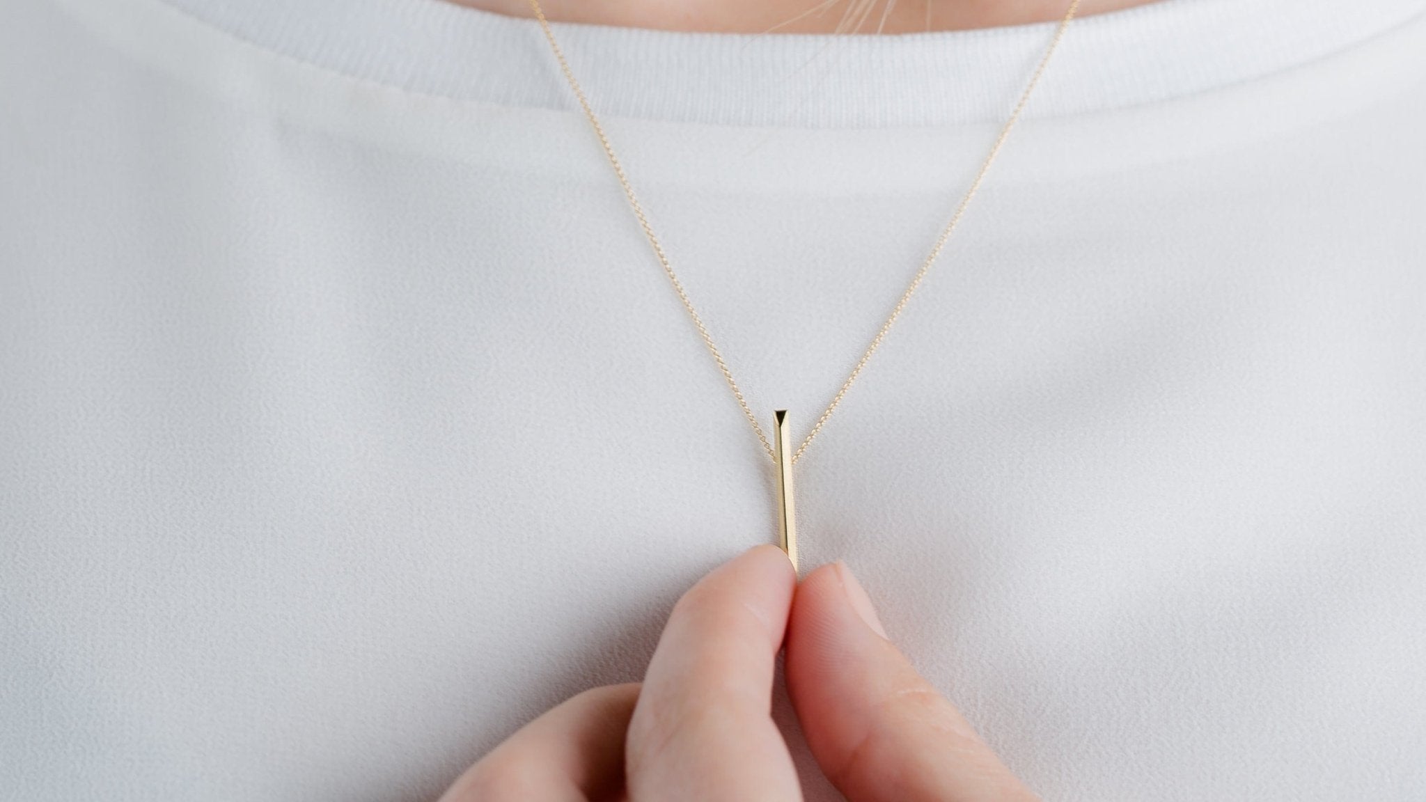 Gouden ketting met staafje - Dona Aurora