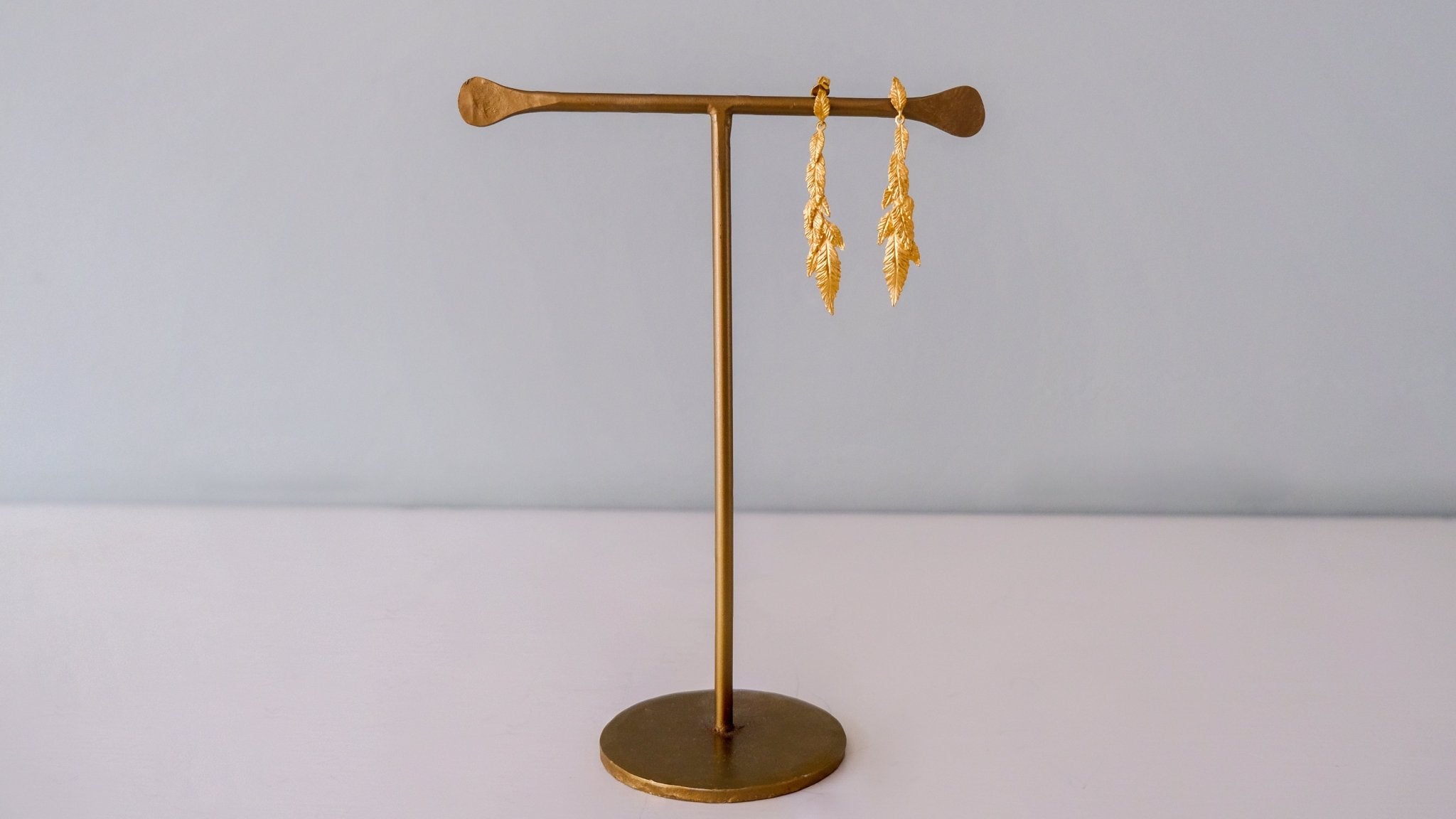 Lange blaadjes oorbellen - Dona Aurora