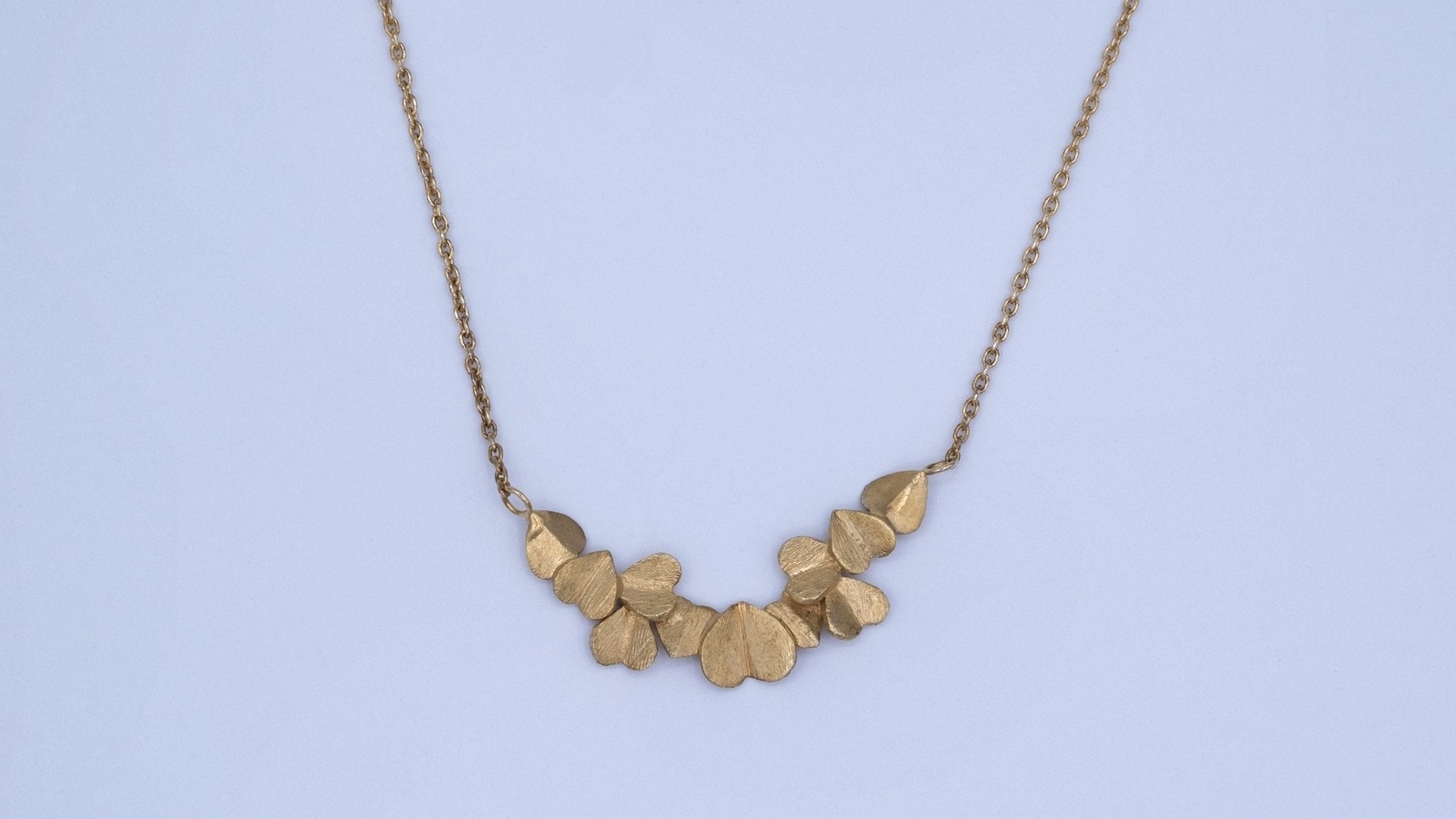 Vergulde ketting met harten - Dona Aurora