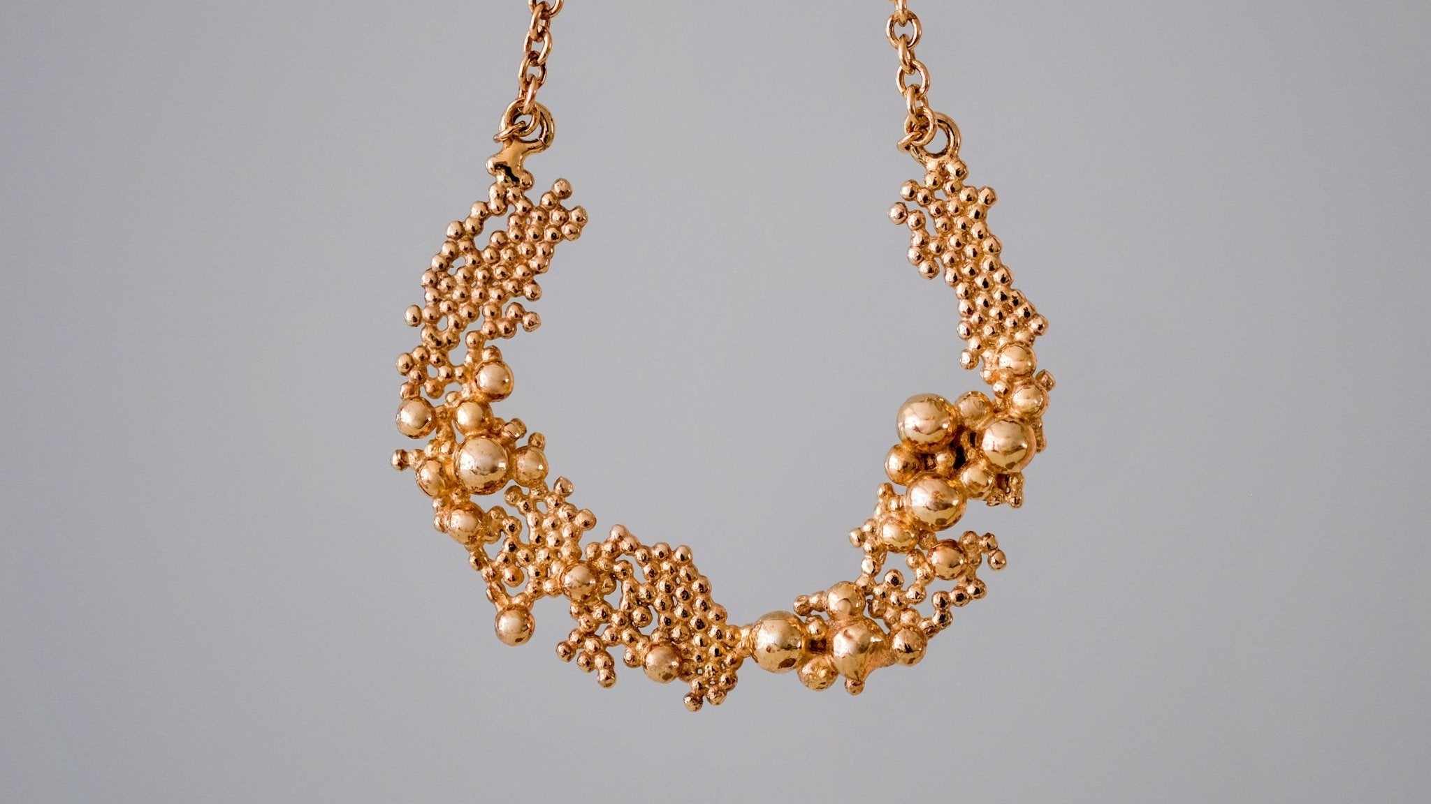 Vergulde open ketting met bubbels - Dona Aurora