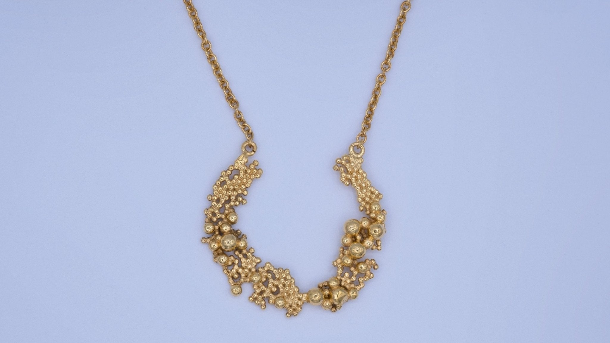 Vergulde open ketting met bubbels - Dona Aurora