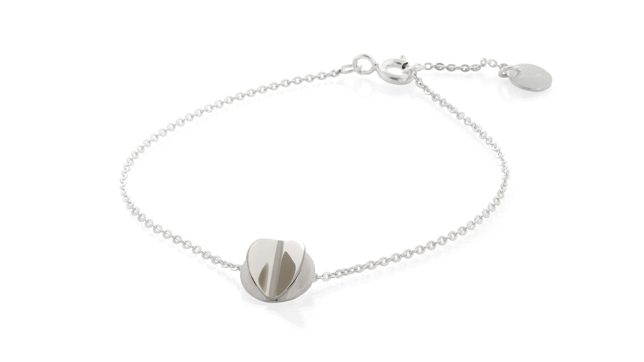 Zilveren armband met knopje - Dona Aurora