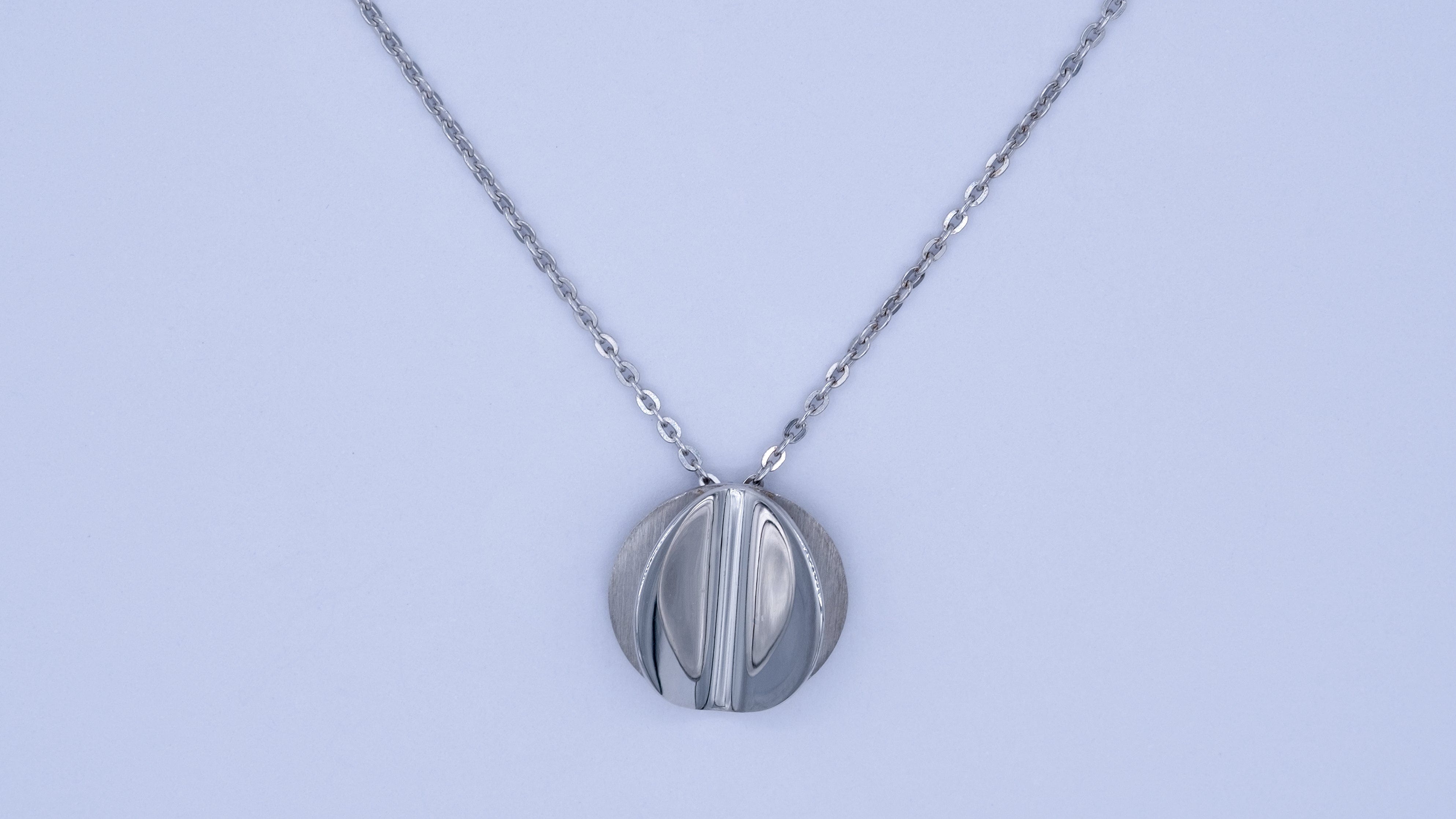 Button ketting zilver Dalila Gomes