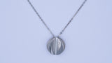 Button ketting zilver Dalila Gomes