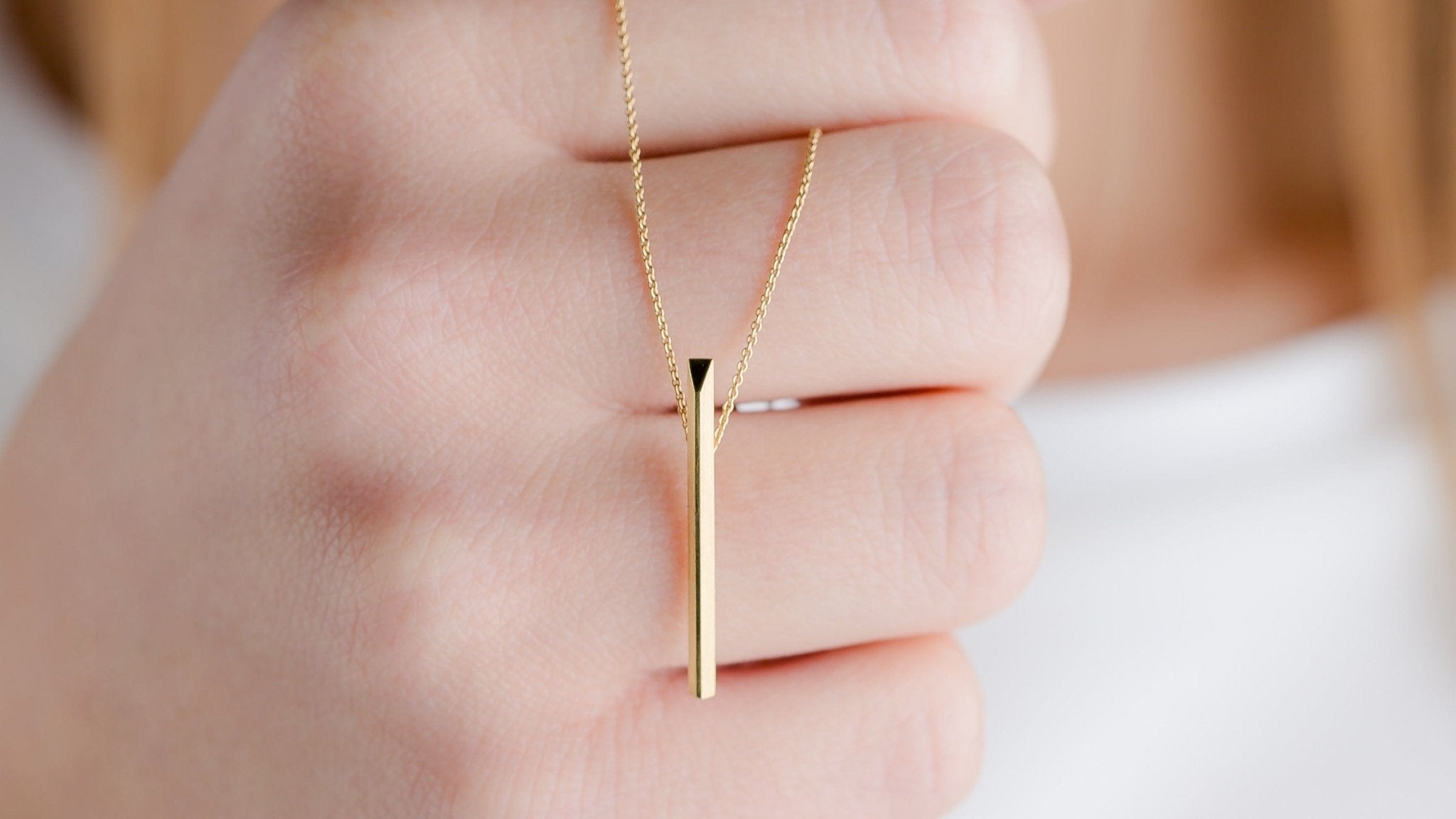 Gouden ketting met staafje - Dona Aurora