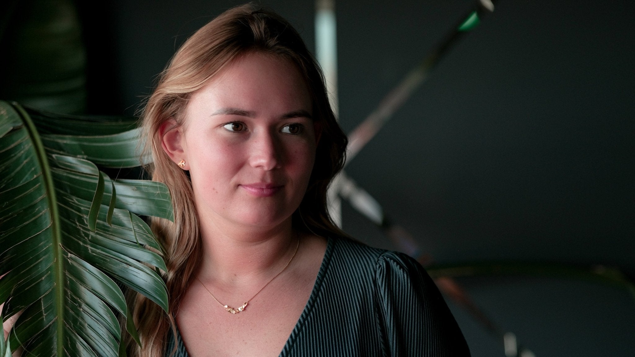 Vergulde ketting met harten - Dona Aurora